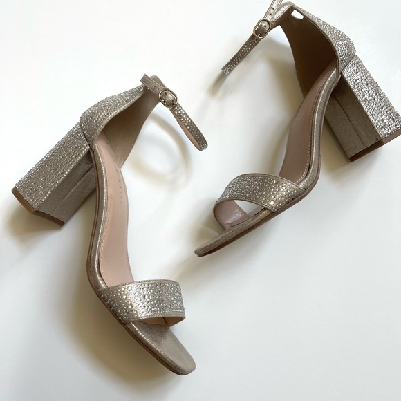KELLY & KATIE Caital Sandal Light Gold Rhinestones 8.5 - Picture 8 of 11